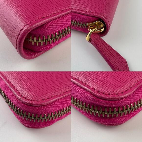 💎✨Authentic Fendi Vitello Elite Zip Around Wallet Ciclamino - Picture 4 of 4